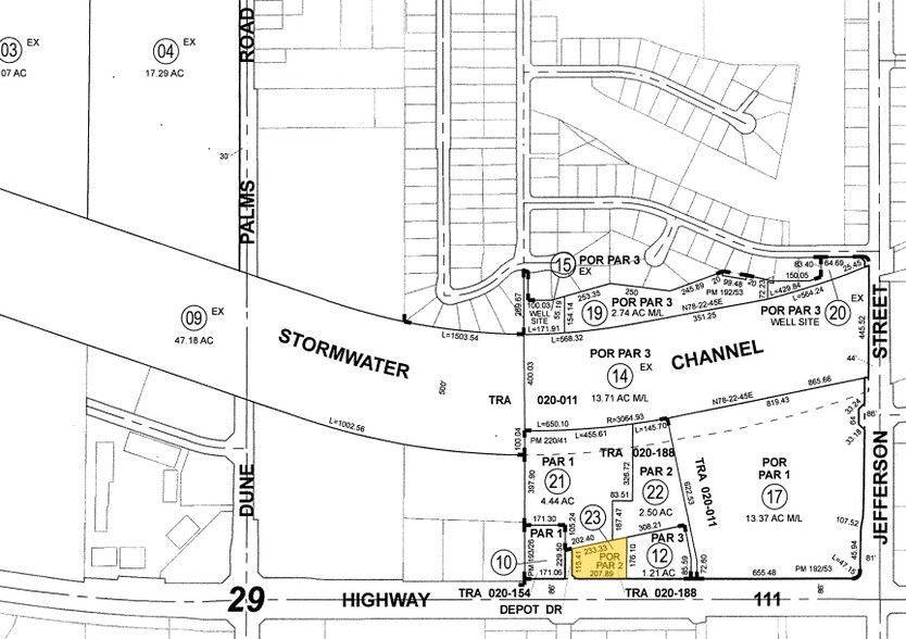 79762 Highway 111, La Quinta, CA à vendre - Plan cadastral – Image 2 sur 10