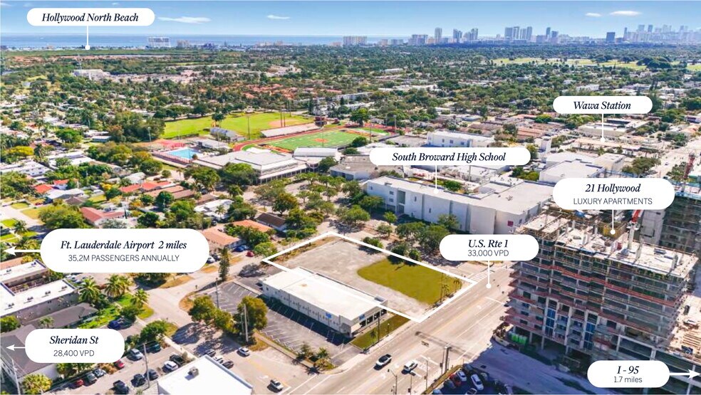 2105 N Federal Hwy, Hollywood, FL à vendre - Aérien – Image 3 sur 16