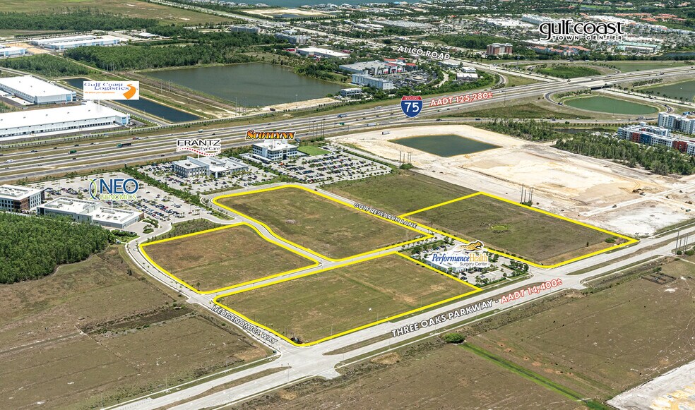 Florida Gulf Coast Business Center portefeuille de 4 biens à vendre sur LoopNet.fr - Aérien – Image 1 sur 7