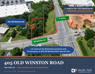 Plus de détails pour 405 Old Winston Rd, High Point, NC - Terrain à vendre