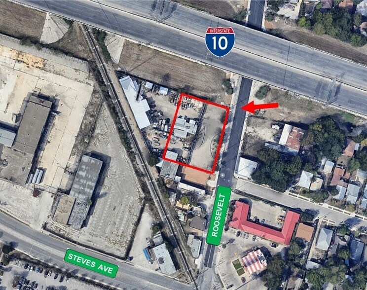 1001 Roosevelt Ave, San Antonio, TX à vendre - Aérien – Image 3 sur 9
