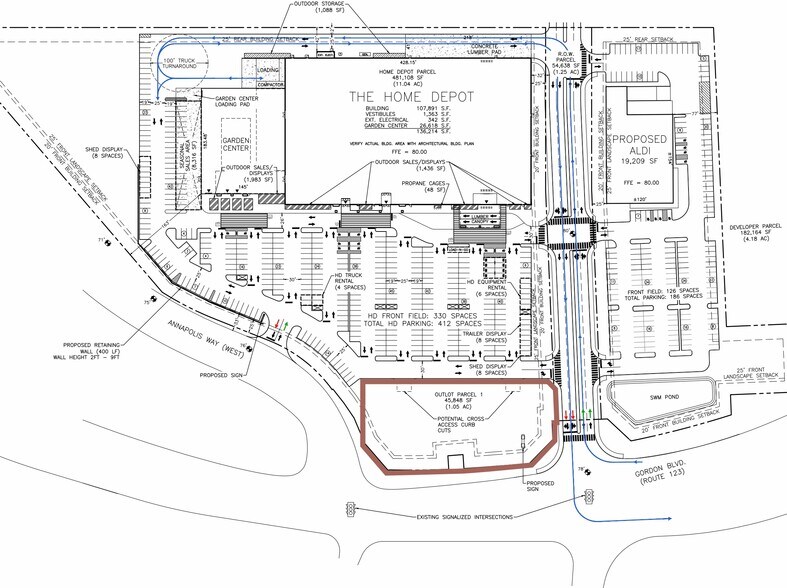 13239 Gordon Blvd, Woodbridge, VA à louer - Plan de site – Image 2 sur 2