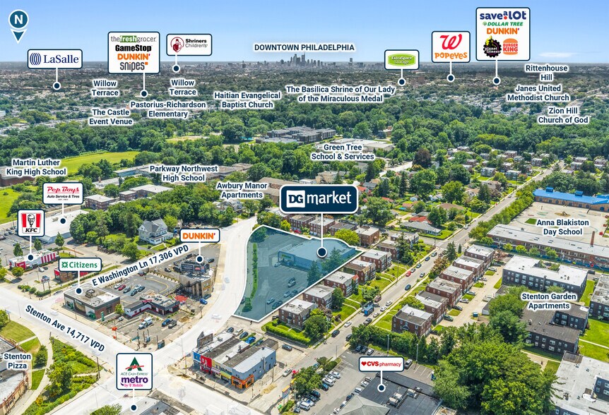 1315 E Washington Ln, Philadelphia, PA à vendre - Photo de l’immeuble – Image 2 sur 5