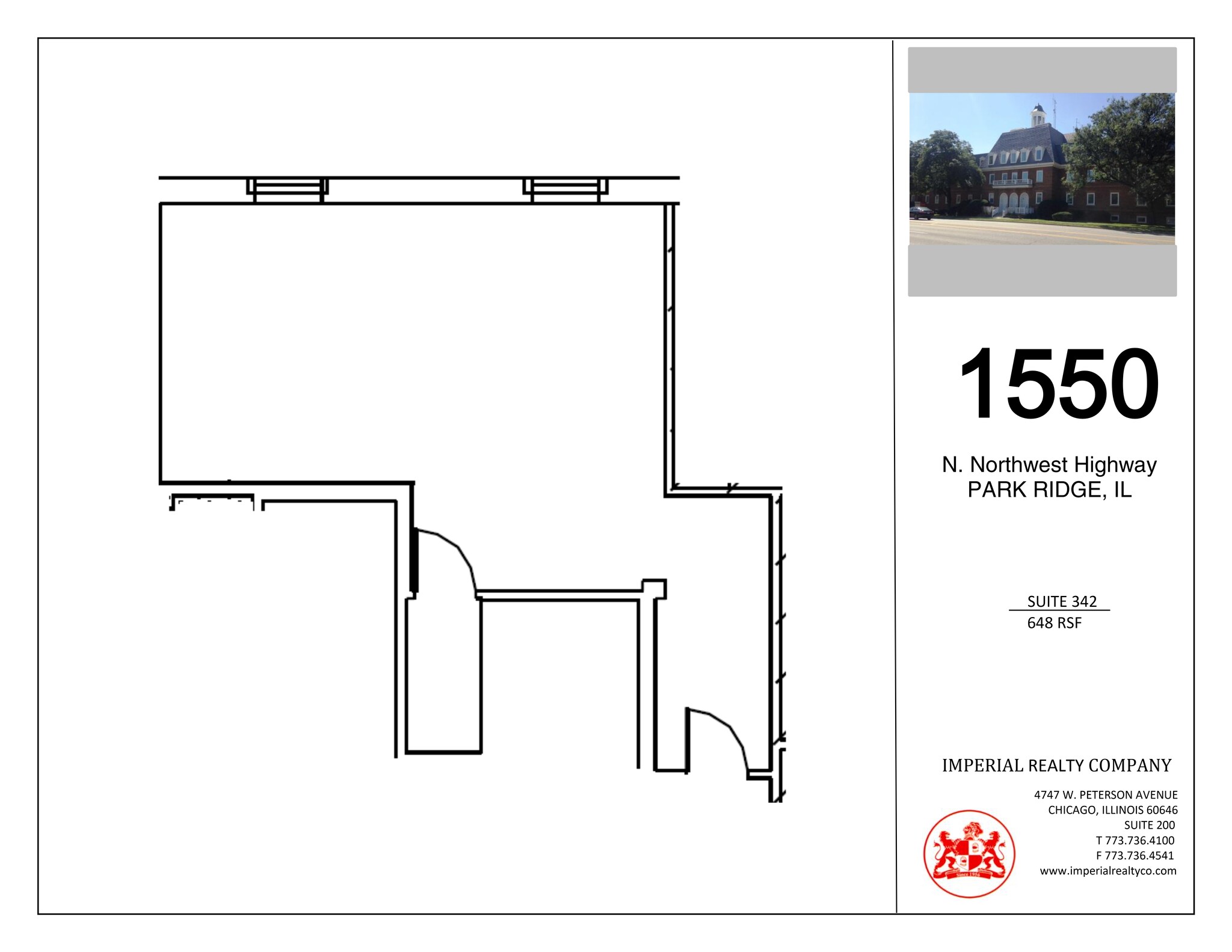 1550 N Northwest Hwy, Park Ridge, IL à louer Plan de site– Image 1 sur 1