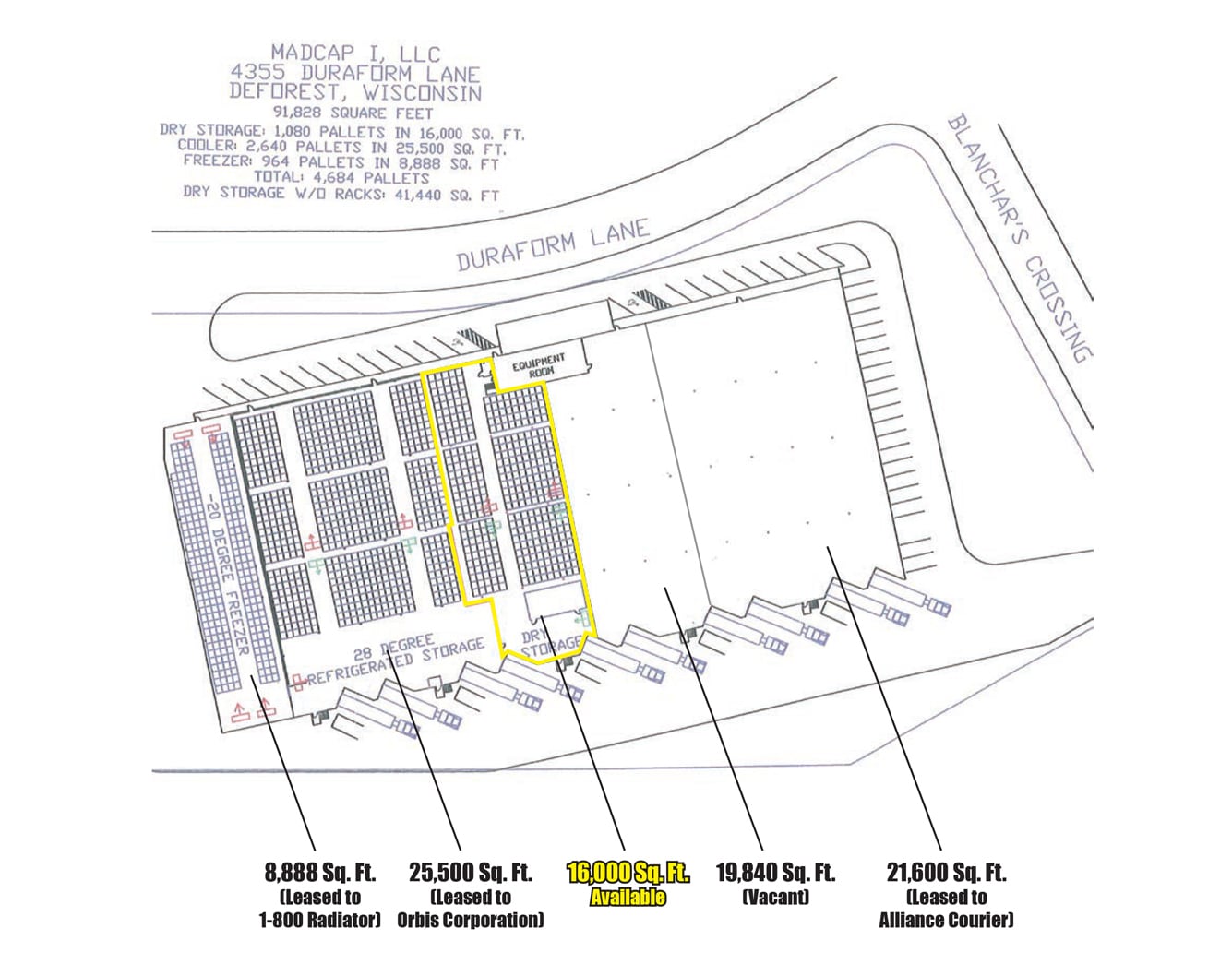 4355 Duraform Ln, Windsor, WI à louer Plan d’étage– Image 1 sur 1