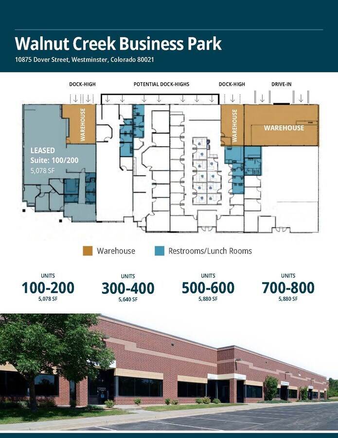 10875 Dover St, Westminster, CO 80021 - Lot 300/400 - - Plan d’étage - Image 1 of 22