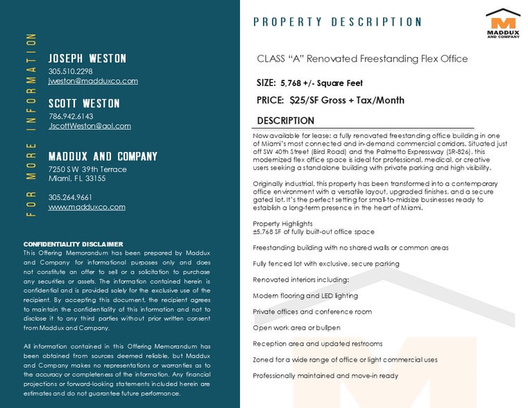 7425 SW 42nd St, Miami, FL à louer - Photo de l’immeuble – Image 2 sur 8