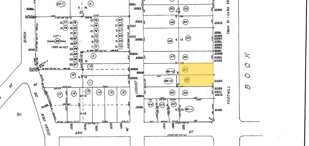 21059-21065 Foothill Blvd, Hayward, CA à vendre - Plan cadastral – Image 3 sur 3