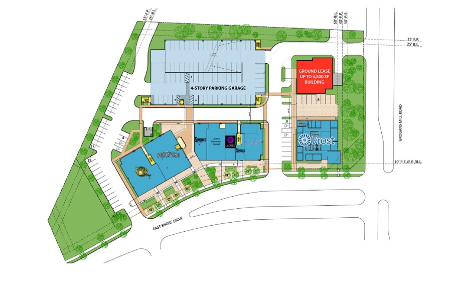 203 East Shore Drive, The Woodlands, TX à louer - Plan de site – Image 2 sur 9
