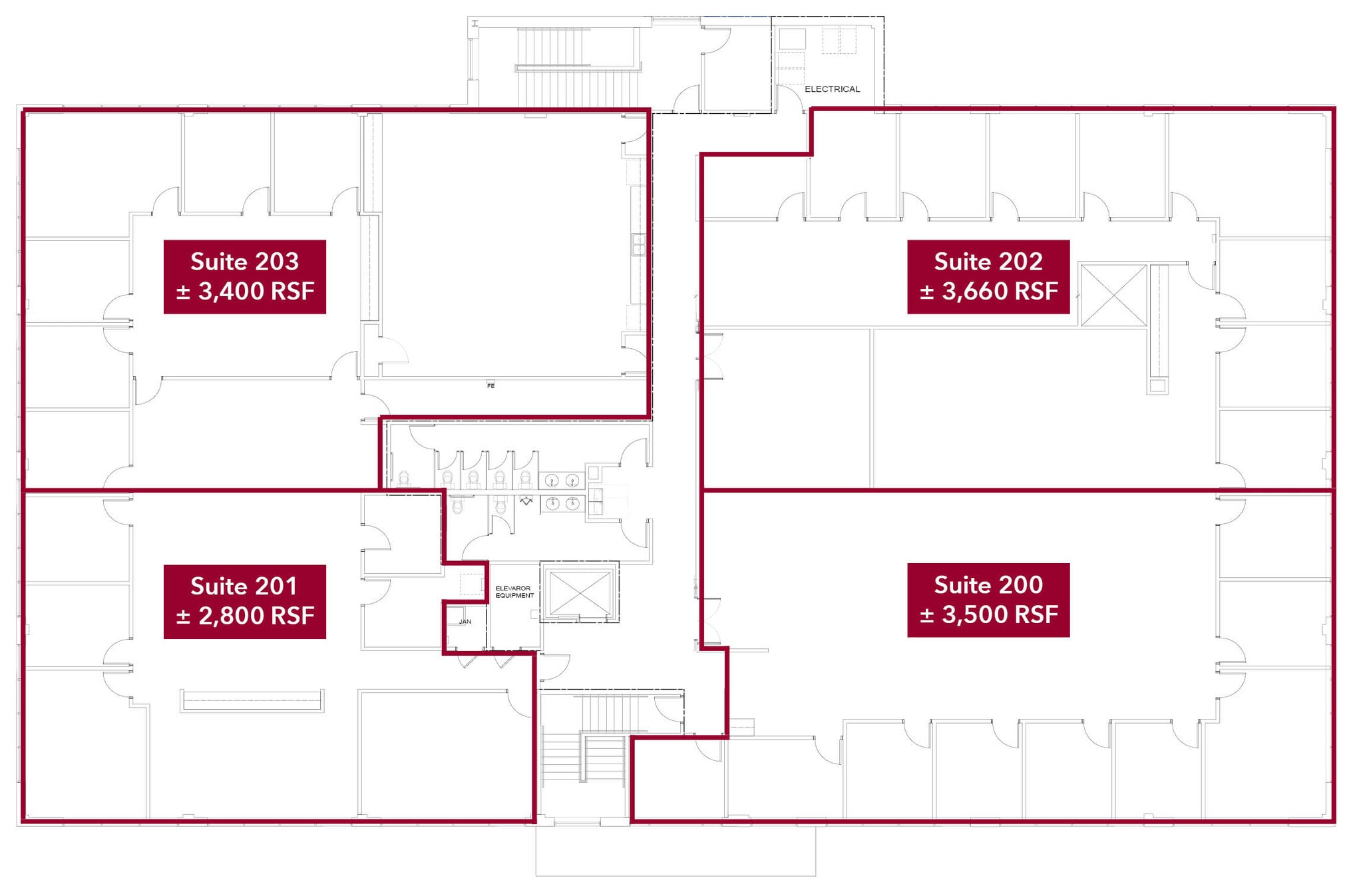 2910 Sumner Blvd, Raleigh, NC à louer Plan d’étage– Image 1 sur 1
