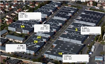 157 Avenue Charles Floquet, Le Blanc-Mesnil, SSD - Vue aérienne vue de carte