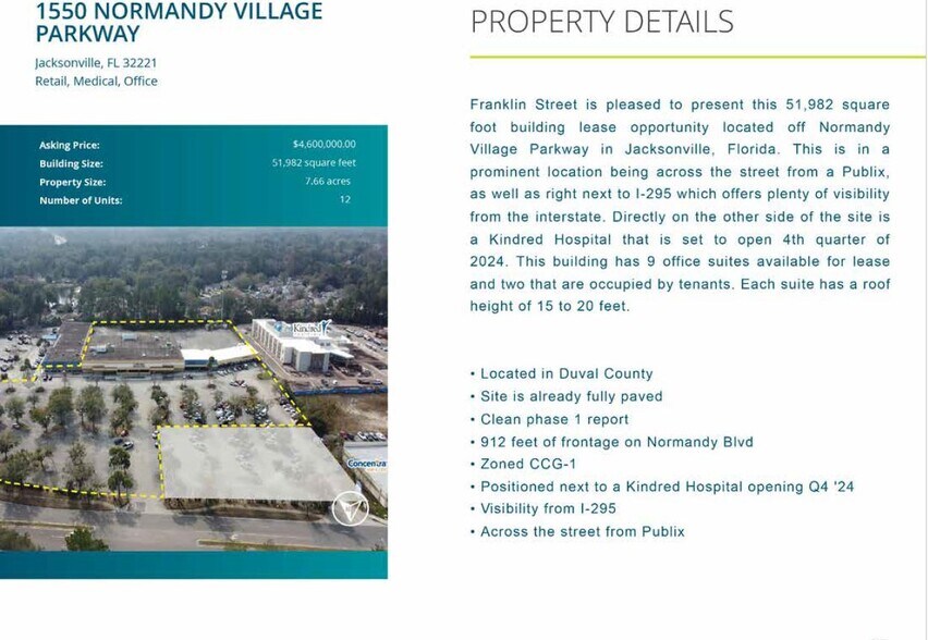 1550 Normandy Village Pky, Jacksonville, FL à vendre - Photo de l’immeuble – Image 2 sur 5