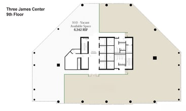 901 E Cary St, Richmond, VA à louer Plan d’étage– Image 1 sur 5