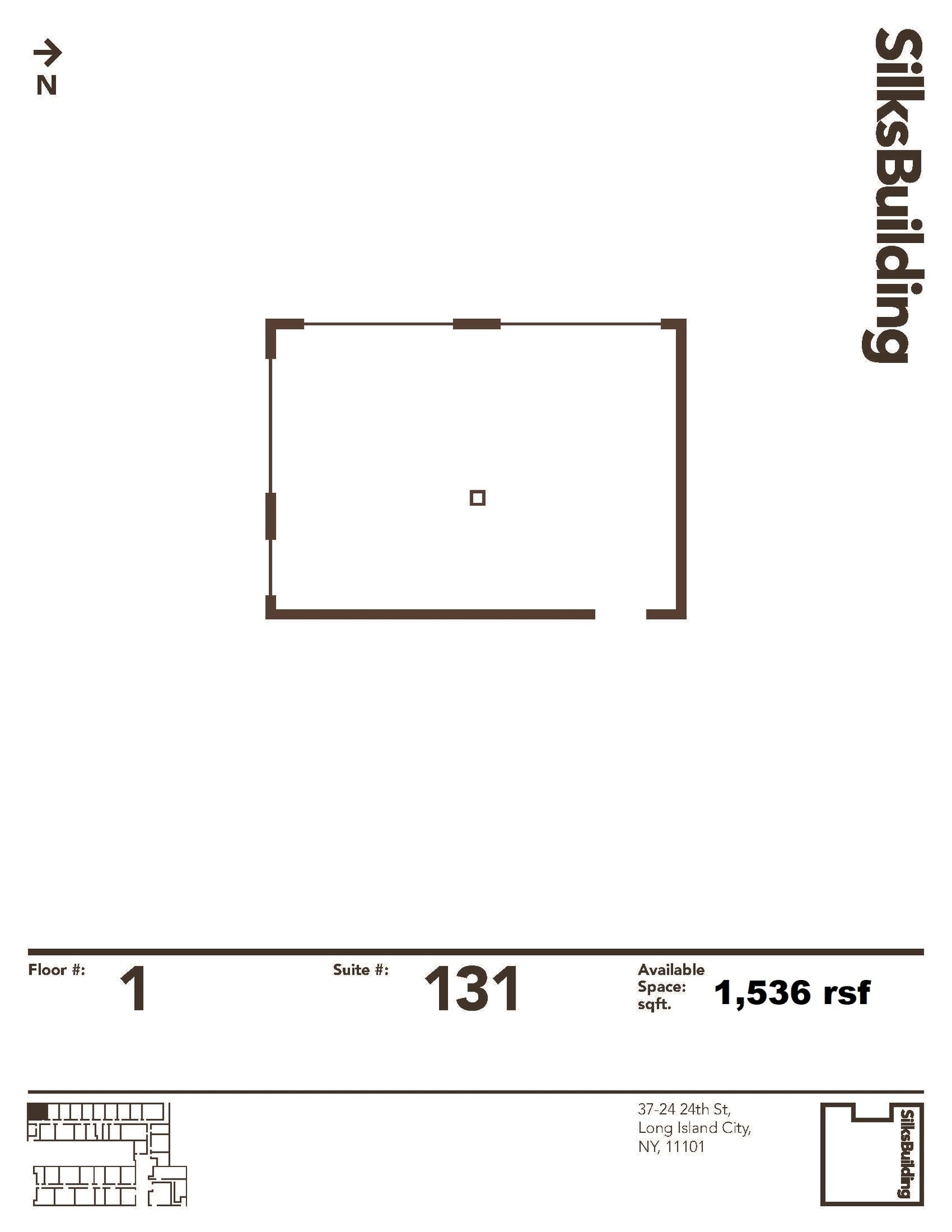 37-24 24th St, Long Island City, NY à louer Plan d’étage– Image 1 sur 5