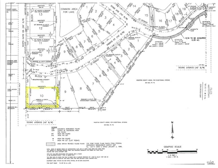 296 Davis Drive, Warner Robins, GA à vendre - Plan de site – Image 2 sur 2