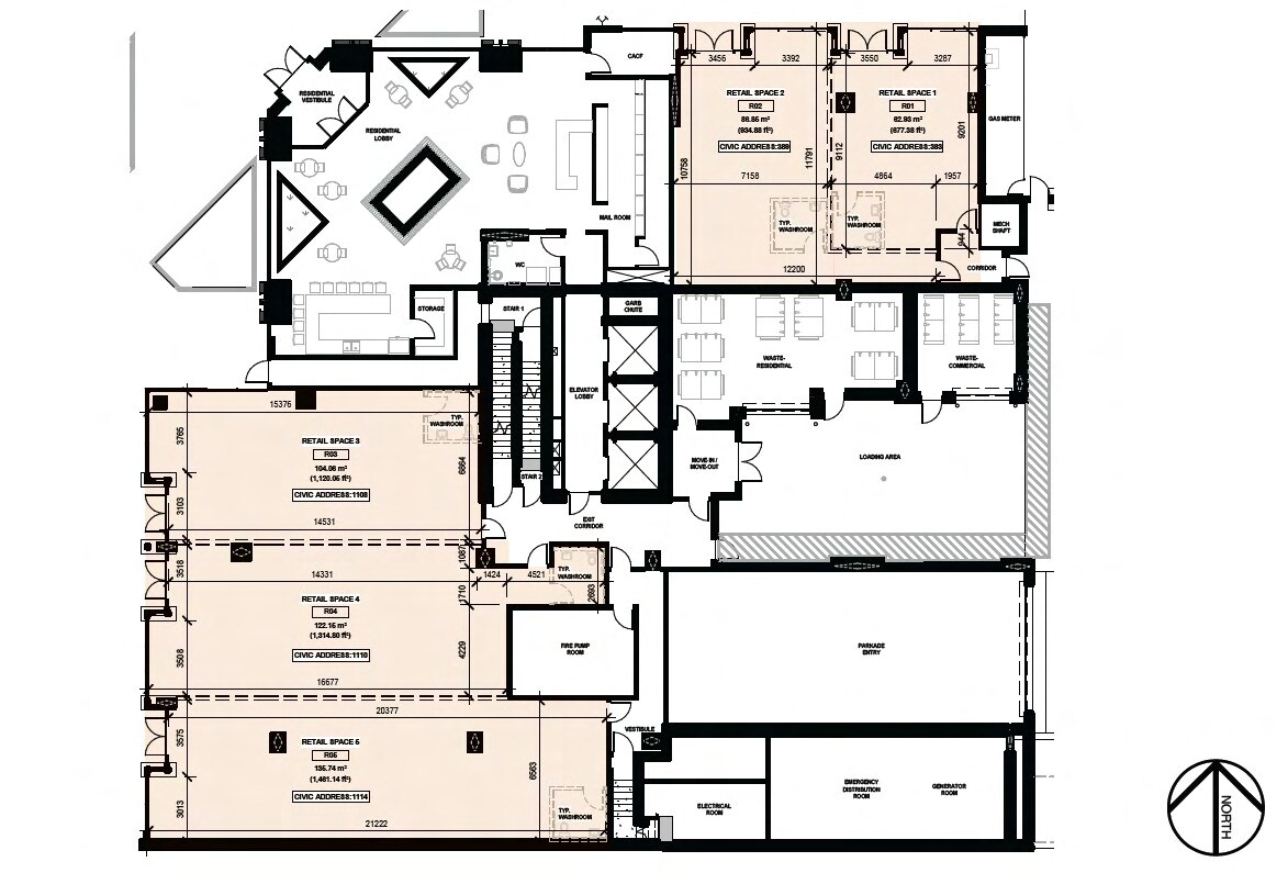 503 11 SW ave, Calgary, AB à louer Plan d’étage– Image 1 sur 2