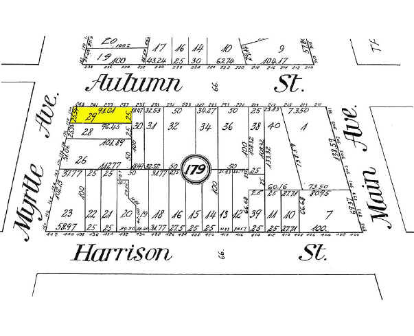 178-180 Myrtle Ave, Passaic, NJ à louer - Plan cadastral – Image 2 sur 5