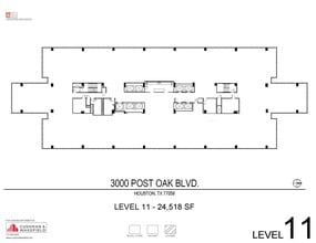 3000 Post Oak Blvd, Houston, TX à louer Plan d’étage– Image 1 sur 1
