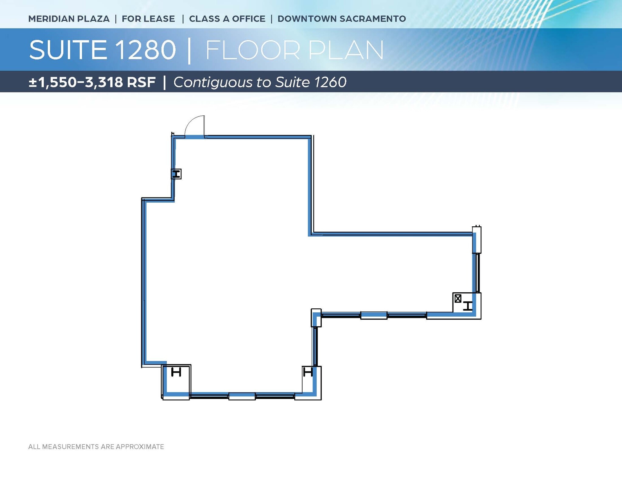 1415 L St, Sacramento, CA à louer Plan d’étage– Image 1 sur 2