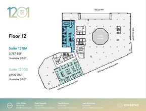 1201 New York Ave NW, Washington, DC à louer Plan d’étage– Image 1 sur 1