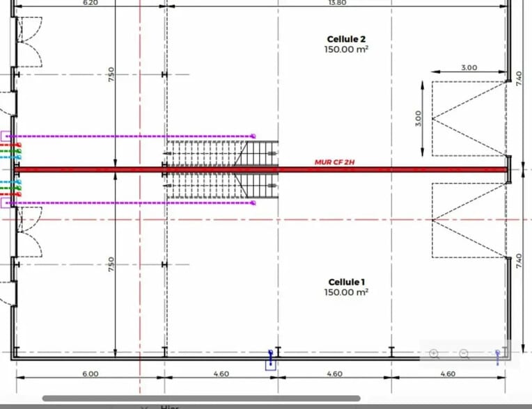 Local d’activités dans Sainte-Luce-sur-Loire à louer - Plan d’étage – Image 2 sur 2