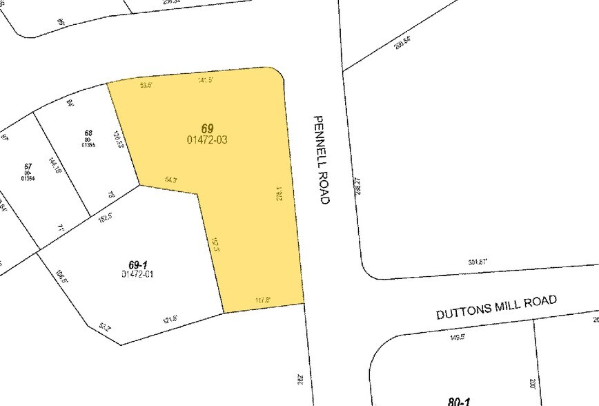 4351-4451 Pennell Rd, Aston Township, PA à vendre - Plan cadastral – Image 2 sur 4