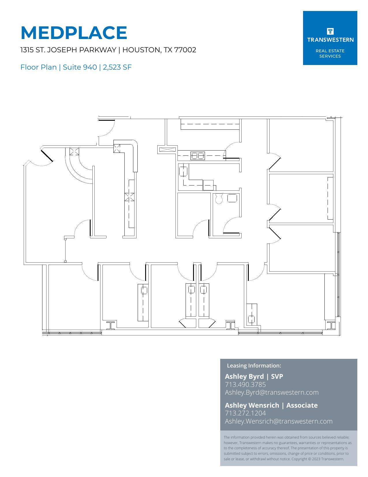 1315 St Joseph Pky, Houston, TX à louer Plan d’étage– Image 1 sur 1