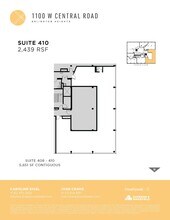 1100 W Central Rd, Arlington Heights, IL à louer Plan d’étage– Image 1 sur 2