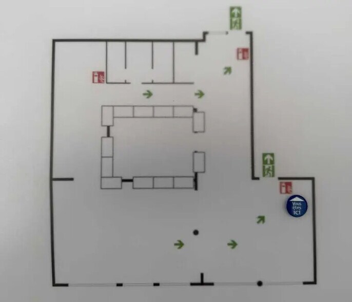 Bureau dans Paris à louer - Plan d’étage – Image 3 sur 3