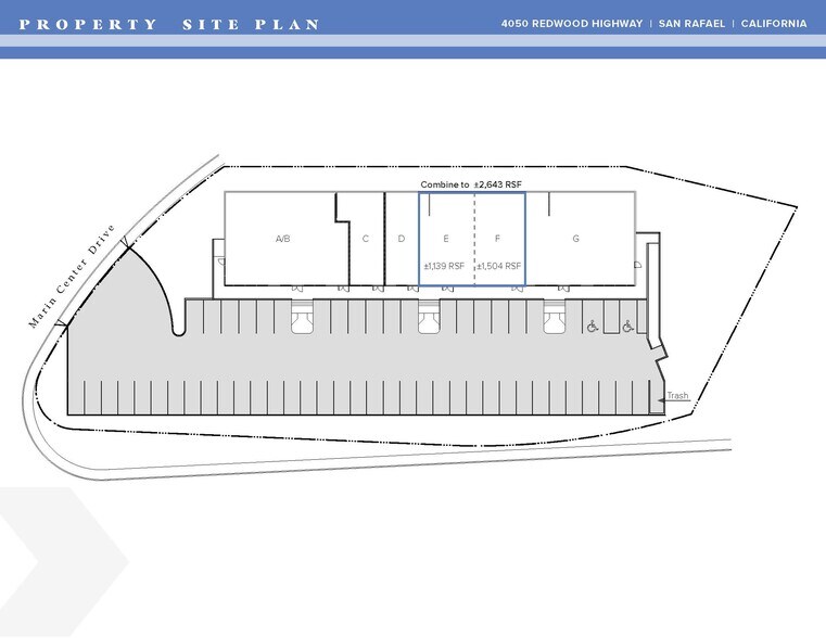 4050 Redwood Hwy, San Rafael, CA à louer - Plan de site – Image 2 sur 5