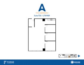 14841 N Dallas Pky, Addison, TX à louer Plan d’étage– Image 1 sur 1
