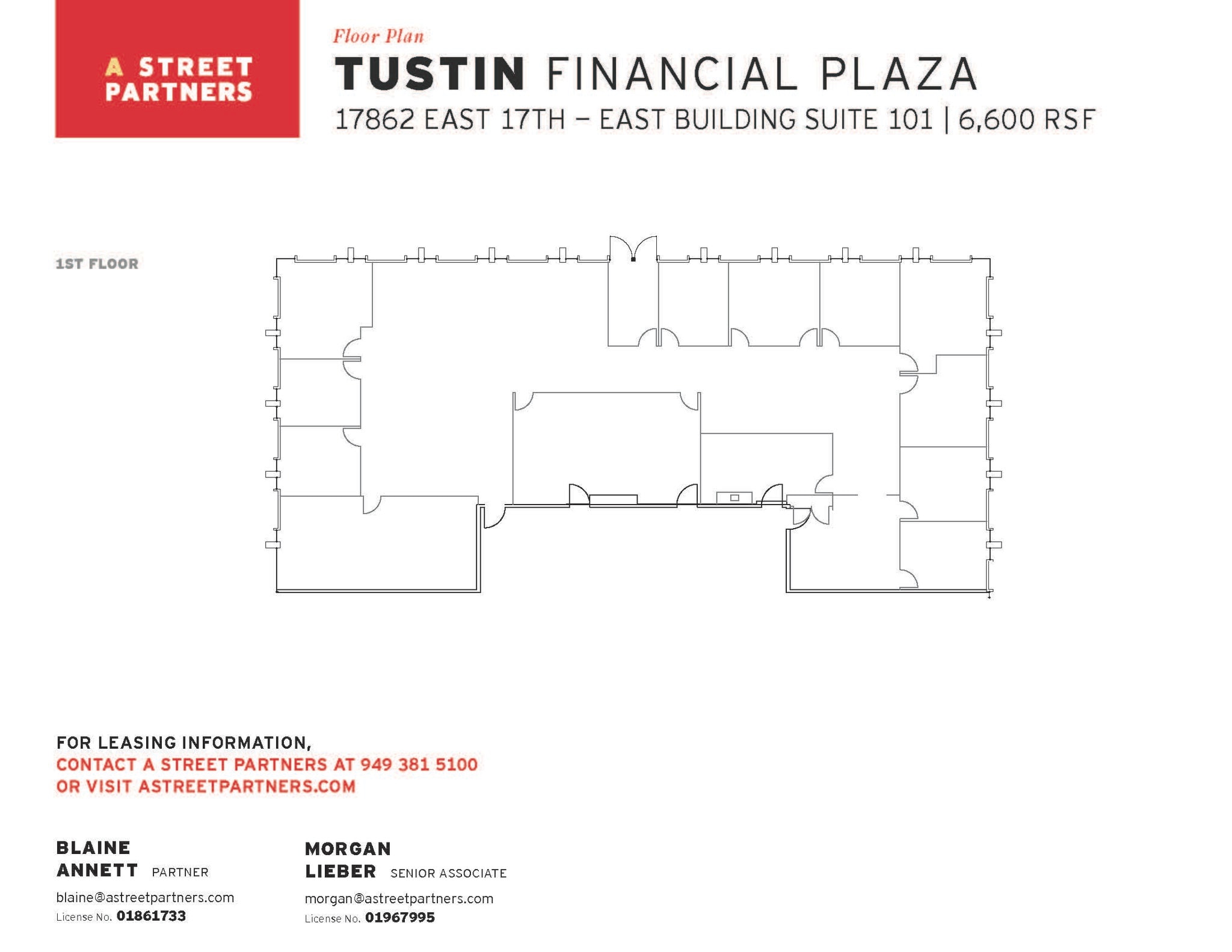 17852 E 17th St, Tustin, CA à louer Plan d’étage– Image 1 sur 1