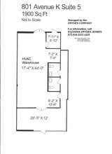 801 K Ave, Plano, TX à louer Plan d’étage– Image 1 sur 1