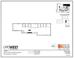 300 N Pacific Coast Hwy, El Segundo, CA à louer Plan d’étage– Image 1 sur 1
