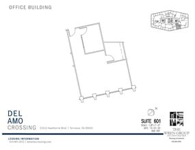 21515 Hawthorne Blvd, Torrance, CA à louer Plan d’étage– Image 1 sur 2