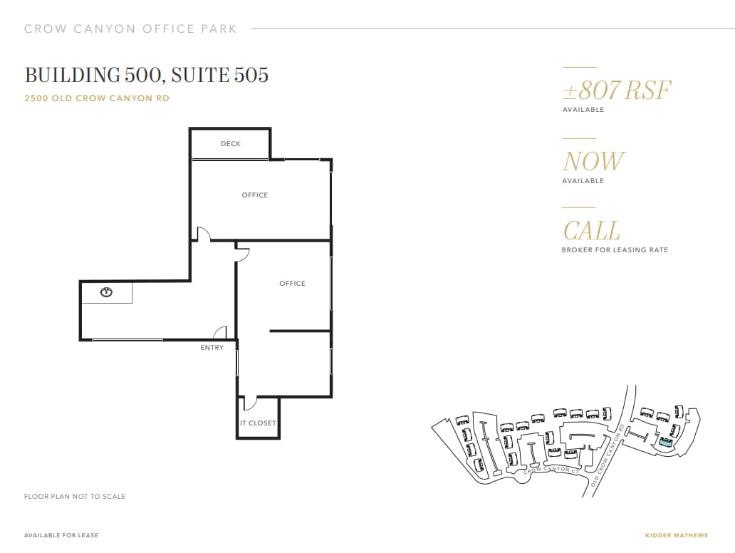 3 Crow Canyon Ct, San Ramon, CA à louer Plan d’étage– Image 1 sur 1