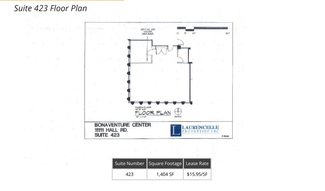 11111 Hall Rd, Shelby Township, MI à louer Plan d’étage– Image 1 sur 1