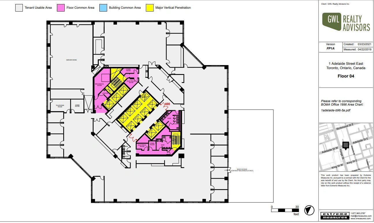 1 Adelaide St E, Toronto, ON à louer Plan d’étage– Image 1 sur 1