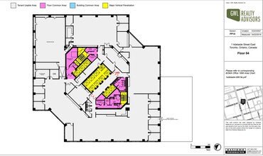 1 Adelaide St E, Toronto, ON à louer Plan d’étage– Image 1 sur 1