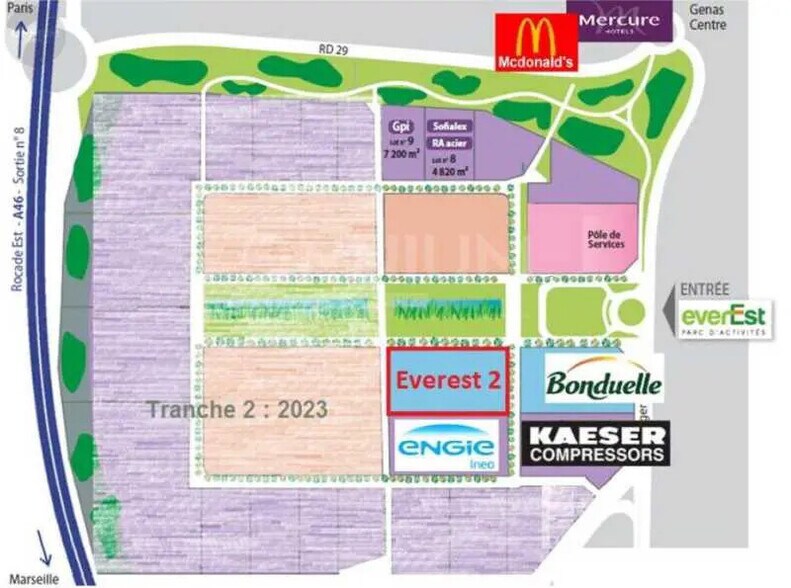 Bureau dans Genas à louer - Plan d’étage – Image 3 sur 8