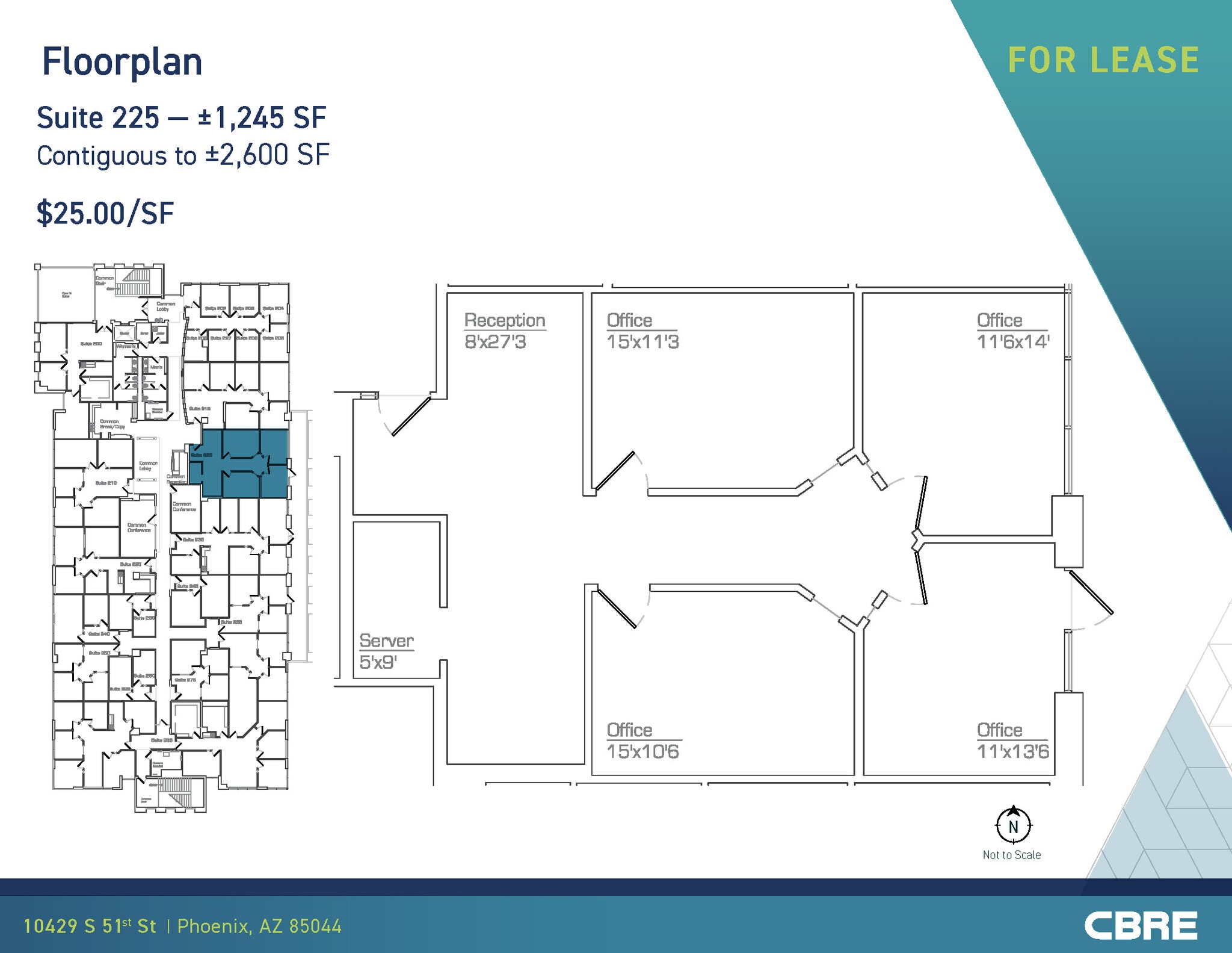 10429 S 51st St, Phoenix, AZ à louer Plan d’étage– Image 1 sur 1