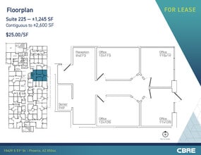 10429 S 51st St, Phoenix, AZ à louer Plan d’étage– Image 1 sur 1