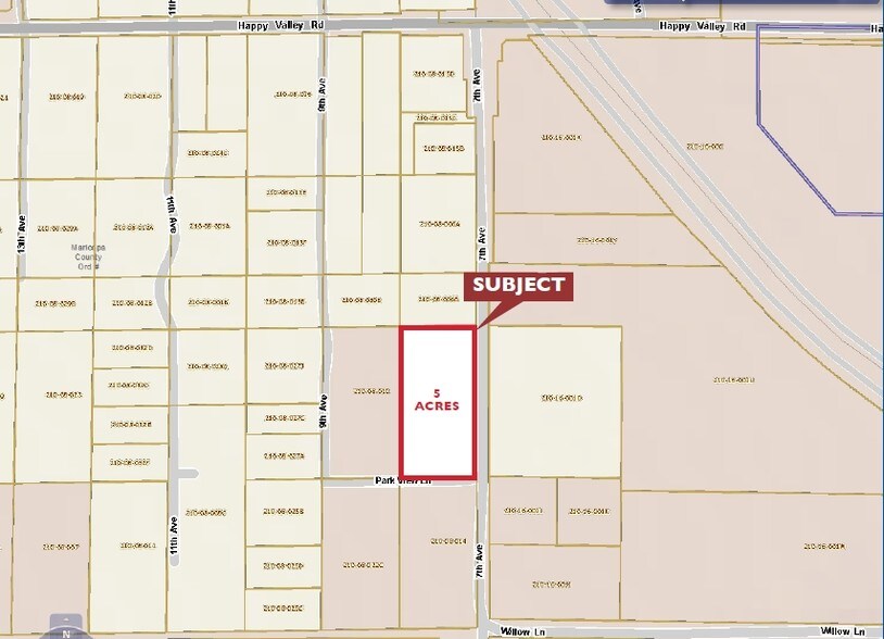 24420 N 7th Ave, Phoenix, AZ à louer - Plan cadastral – Image 2 sur 2