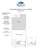 14811 Myford Rd, Tustin, CA à louer Plan d’étage– Image 1 sur 1