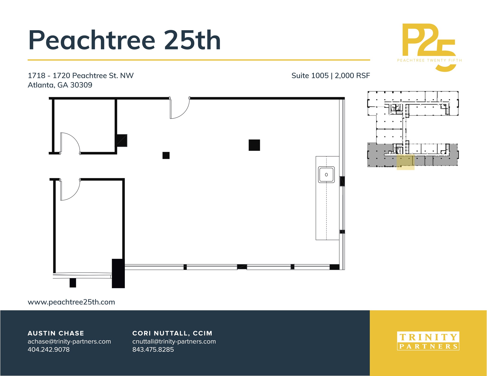 1718-1720 NW Peachtree St, Atlanta, GA à louer Plan de site– Image 1 sur 1
