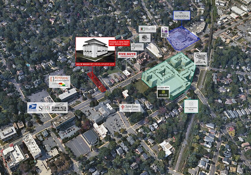 821 W Broad St, Falls Church, VA à vendre - Photo de l’immeuble – Image 2 sur 3