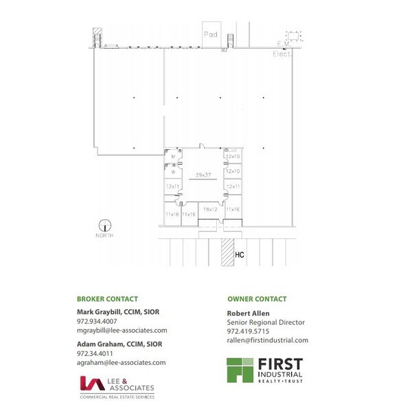 2015 McKenzie Dr, Carrollton, TX à louer - Plan d’étage – Image 2 sur 3