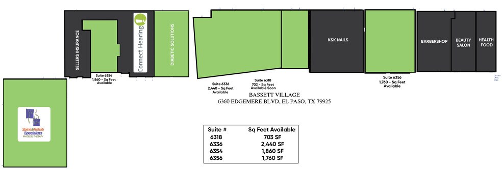 6300-6360 Edgemere Blvd, El Paso, TX à louer - Photo de l’immeuble – Image 2 sur 9