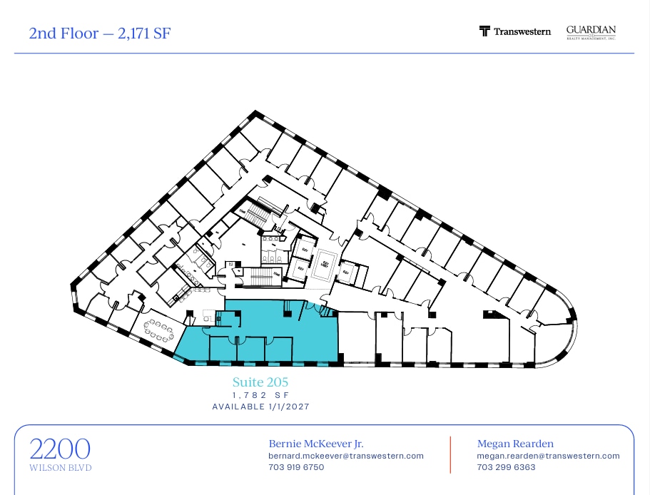 2200 Wilson Blvd, Arlington, VA à louer Plan d’étage– Image 1 sur 1