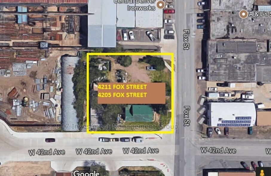 4211 Fox St, Denver, CO à vendre - Aérien – Image 2 sur 3